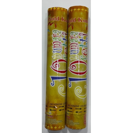 Patlayıcı Konfeti Gold 30 Cm