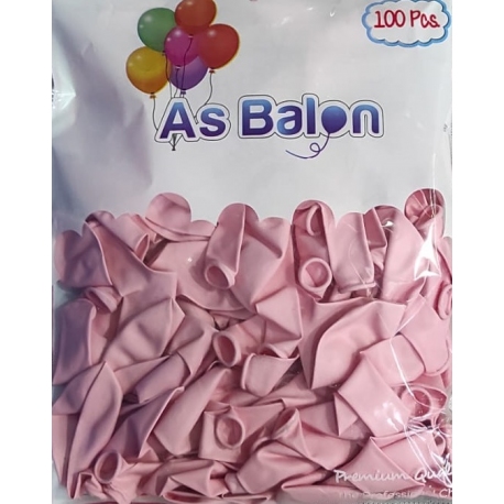 As Makaron Soft Balon Pembe 12 İnç