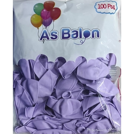 As Makaron Soft Balon Lila 12 İnç