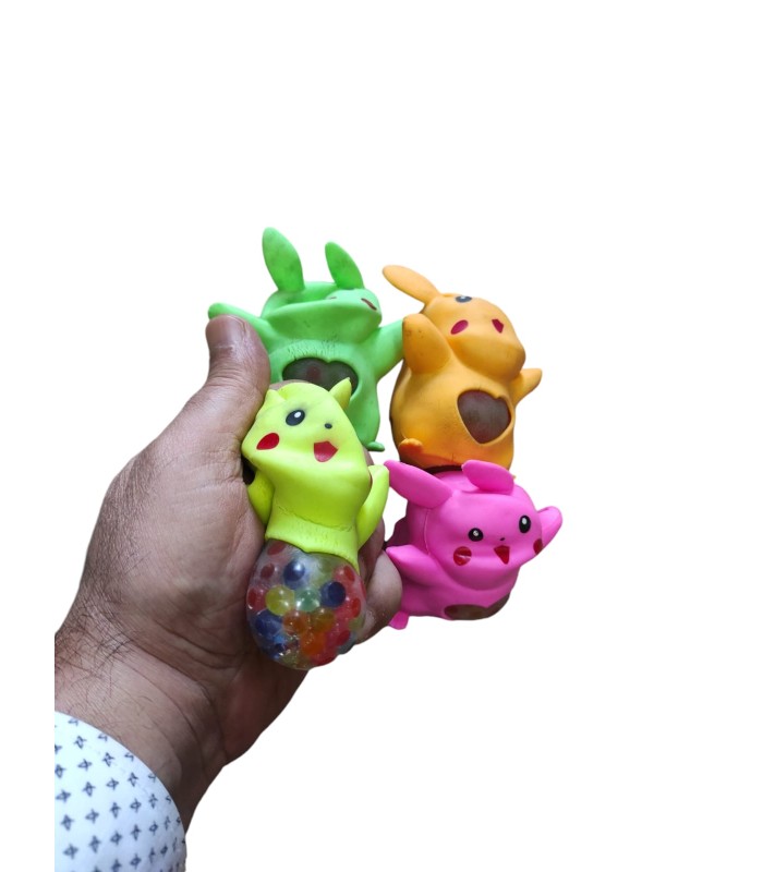 Toptan sıkmalı oyuncak Beyin Pikachu 12 li akz13442-6 toptan satış fiyatı
