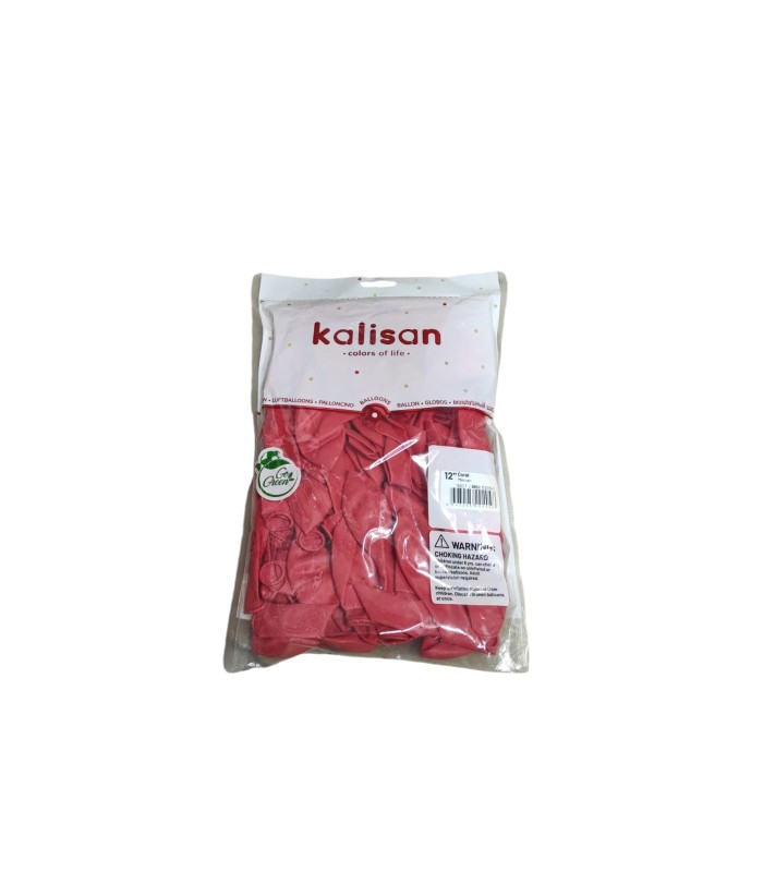 toptan kalisan pastel balon mercan 100 lü 12 inç toptan satış fiyatı