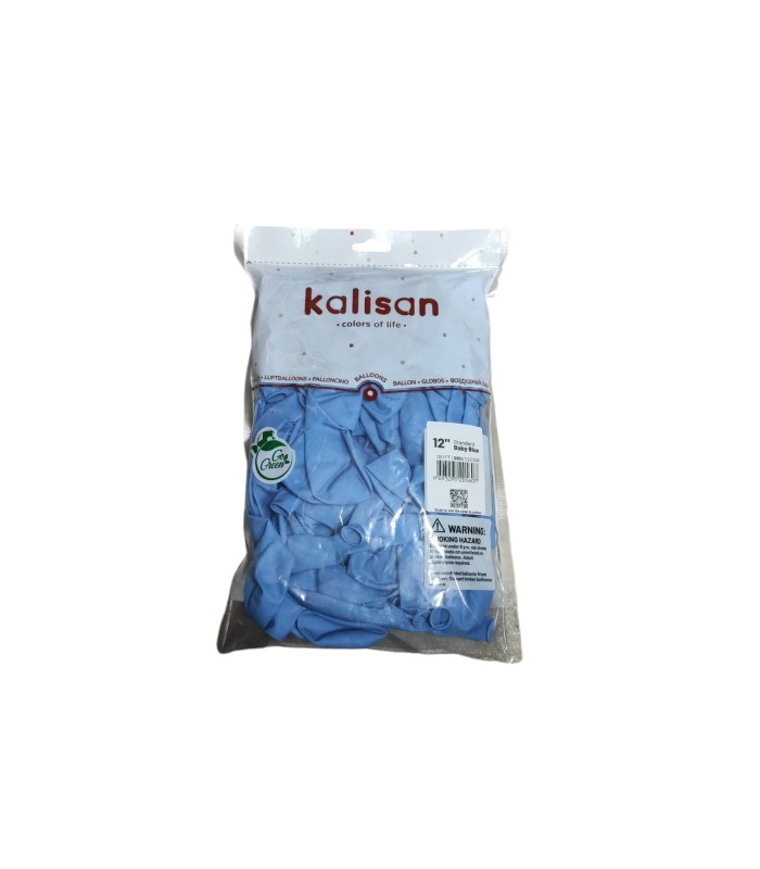 toptan kalisan pastel açık mavi balon 12 inç 100 lü toptan satış fiyatı