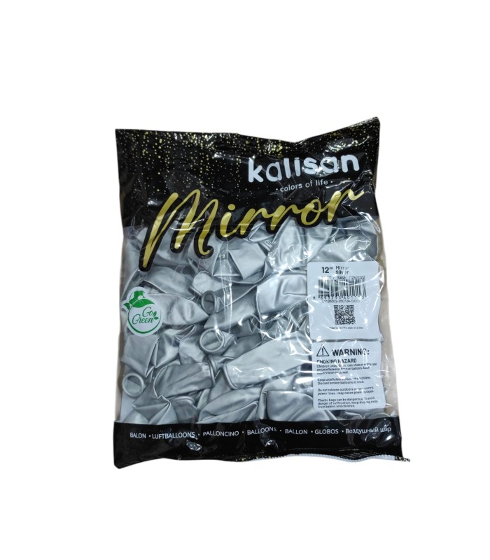 toptan kalisan krom gümüş silver balon 50 li 12 inç toptan satış fiyatı