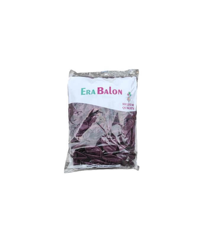 Hbk Metalik Bordo Balon 12"