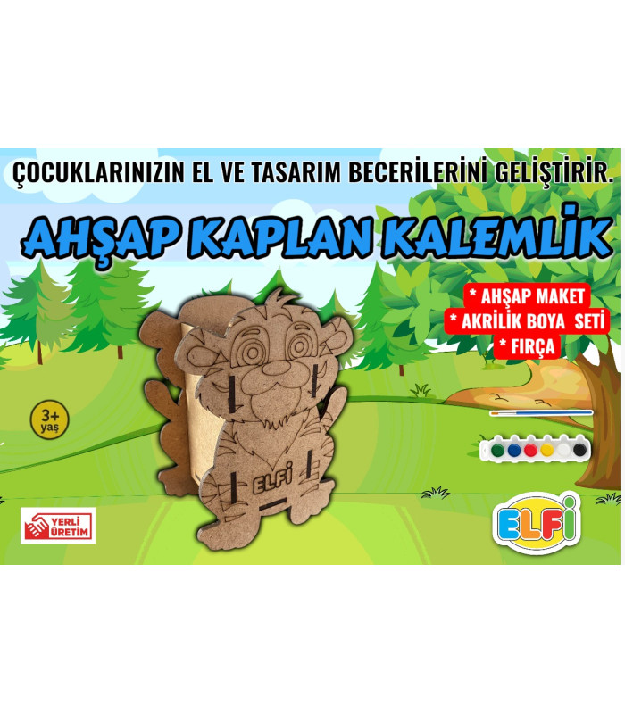 toptan ahşap oyuncak kaplan kalemlik toptan satış fiyatı