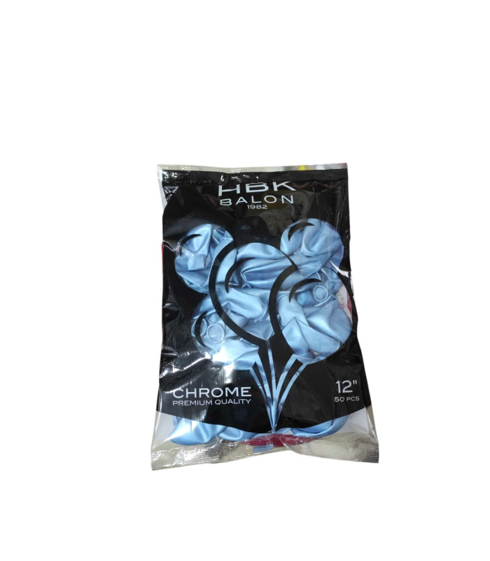 Balon Hbk Krom Mavi 12 İnç