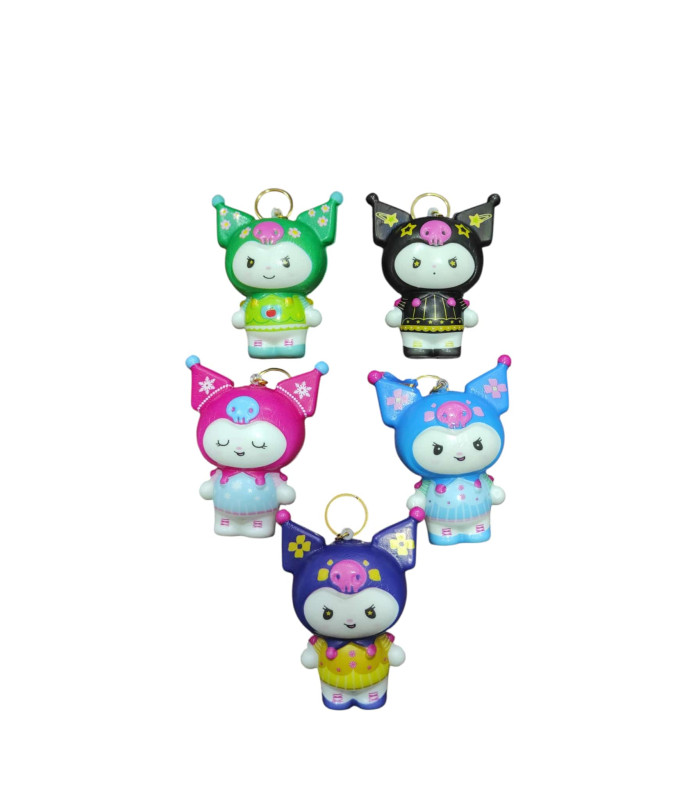 Sıkmalı Sukuşi Anahtarlık Kuromi